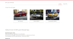 Desktop Screenshot of bilhuset-alleroed.dk