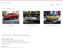 Tablet Screenshot of bilhuset-alleroed.dk